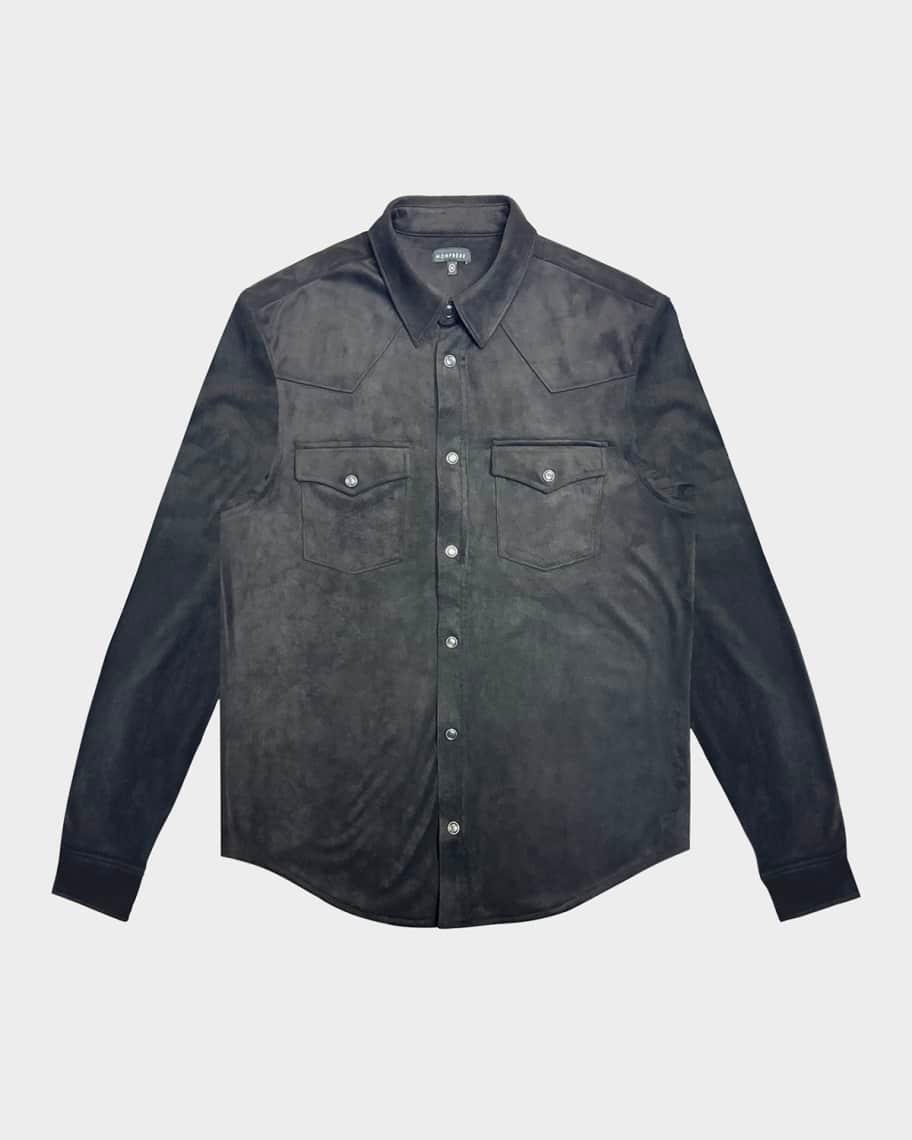 Mens Eastwood Faux-Suede Western Shirt Product Image