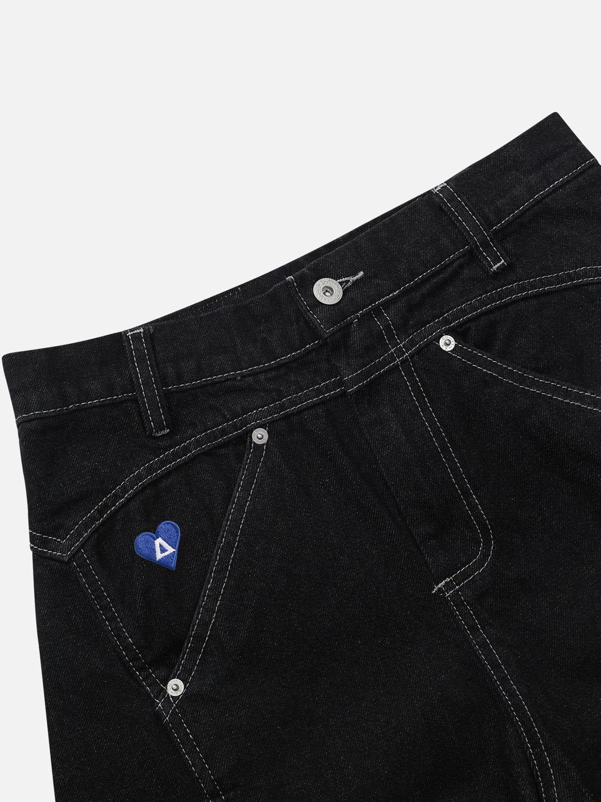 [Pre-Order] Aelfric Eden Wrinkle Seam Super Baggy Barrel Jeans Product Image