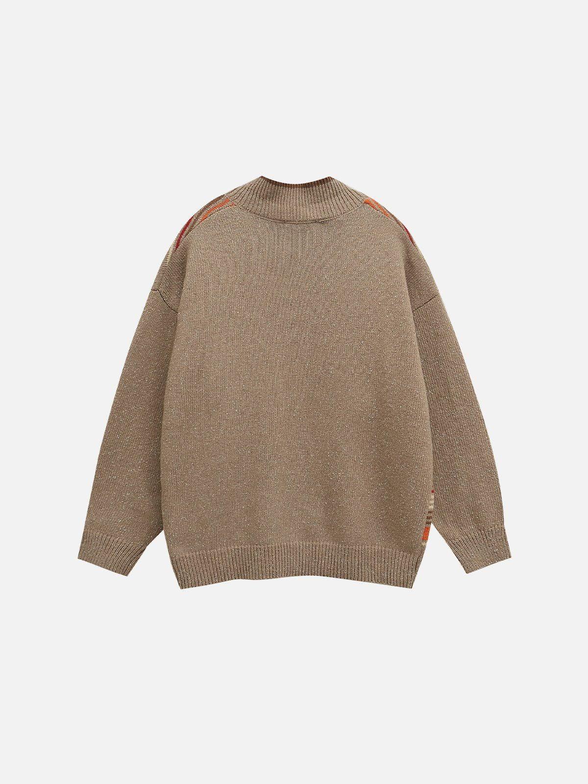 Aelfric Eden Button Neck Wool Sweater Product Image