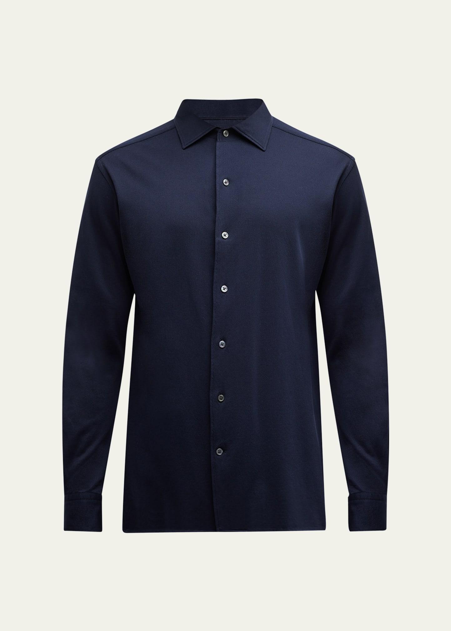Mens Cashmere Jersey Sport Shirt Product Image