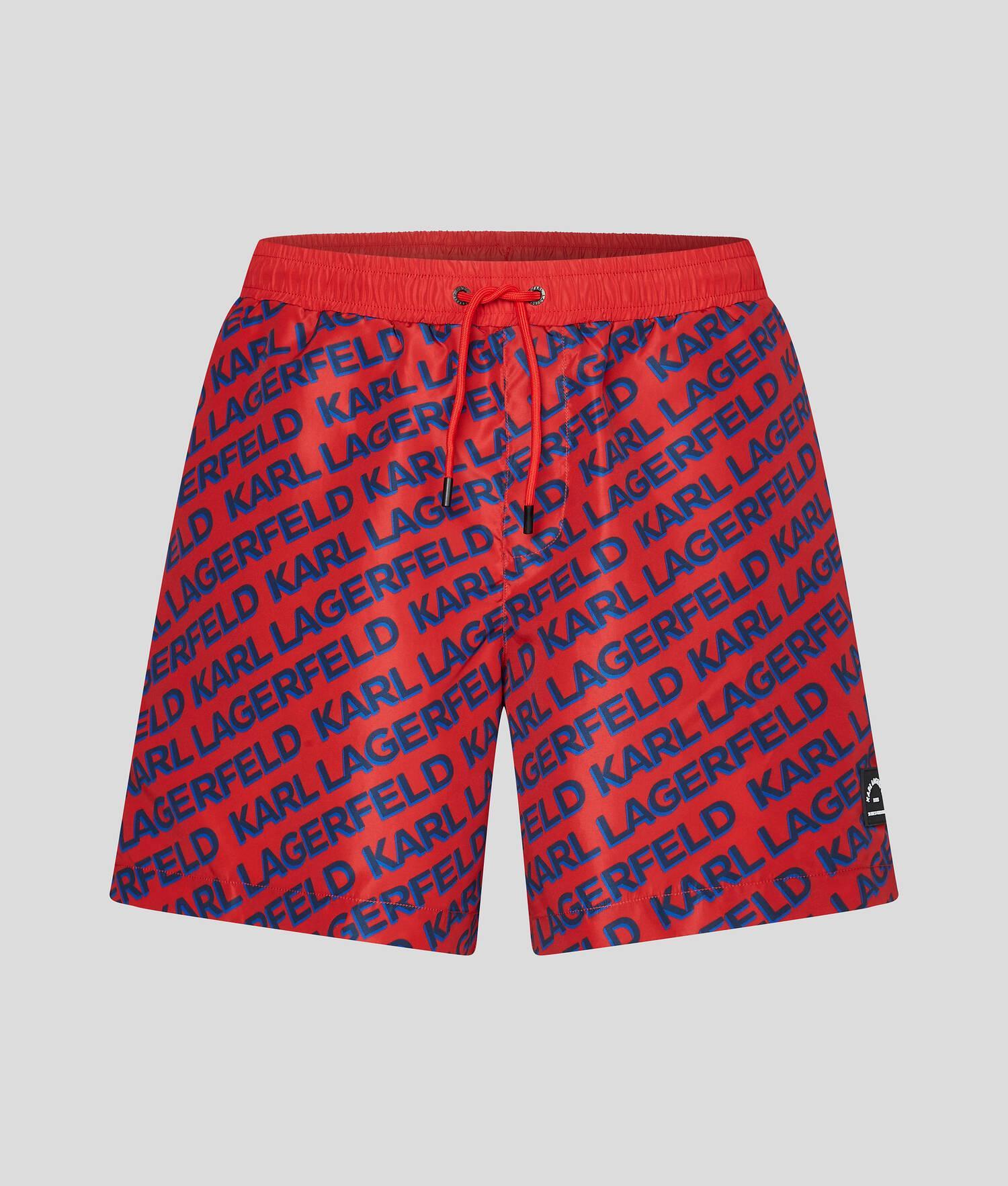 RUE ST-GUILLAUME DIAGONAL KARL LOGO BOARD SHORTS Product Image