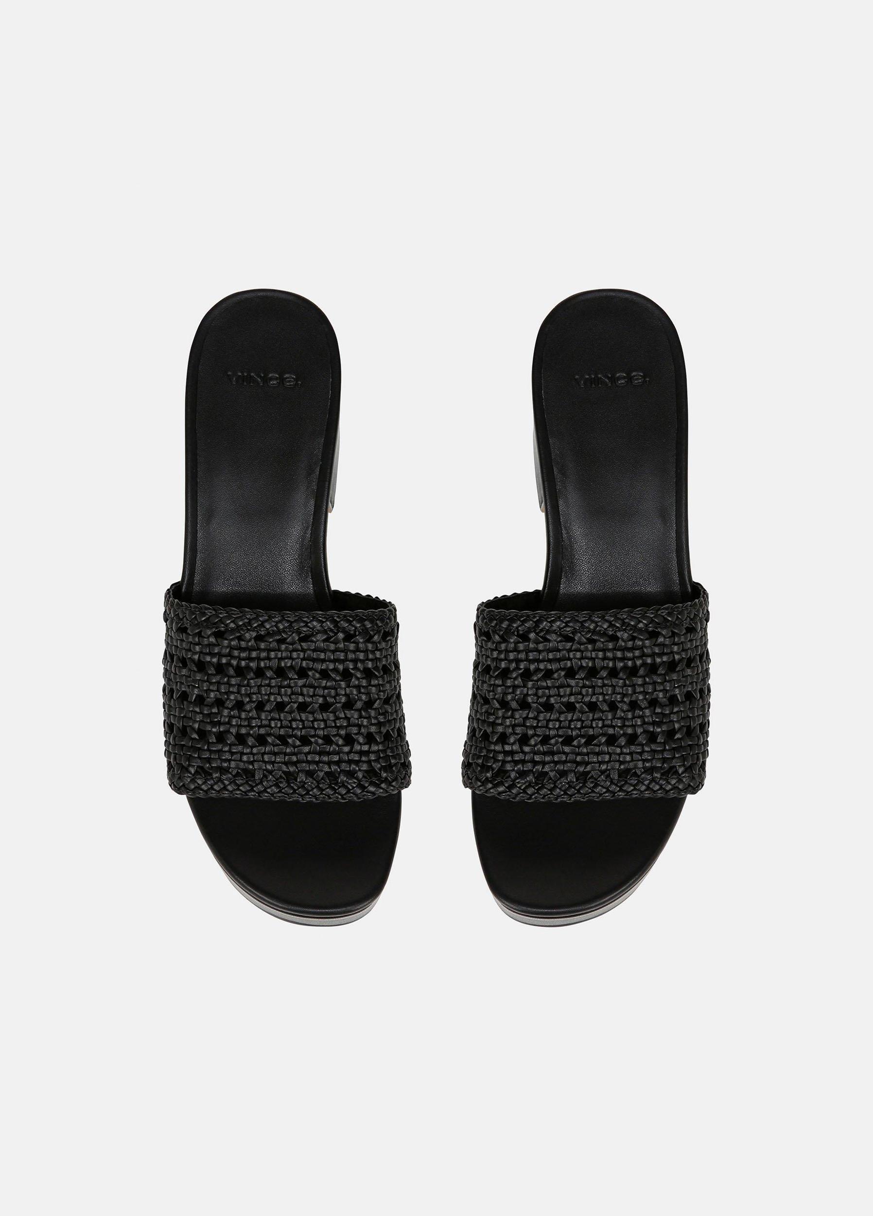 Margo Woven Leather Platform Sandal Product Image