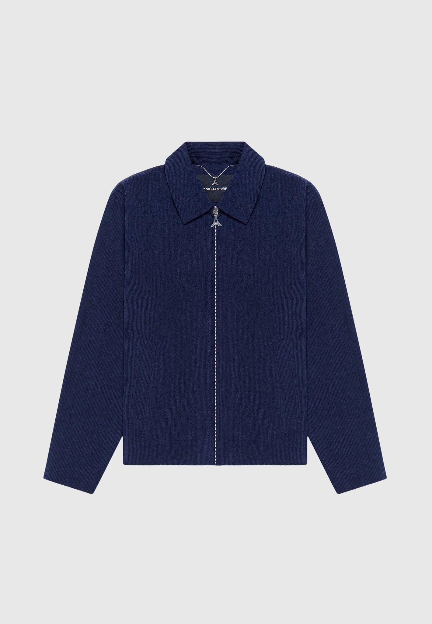 Corduroy Jacket - Navy Male Product Image