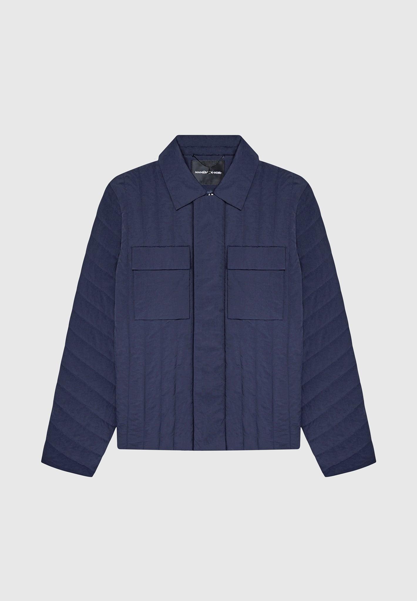 Quilted Harrington Jacket - Black Male Product Image