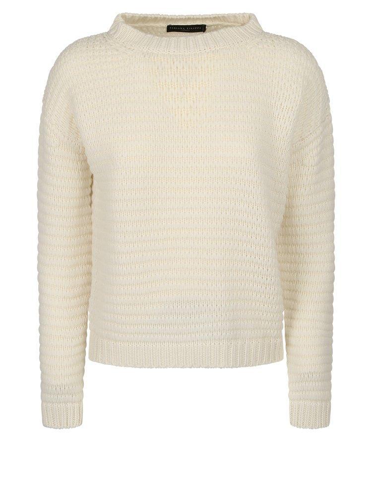 FABIANA FILIPPI Relaxed Fit Sweater In White Product Image