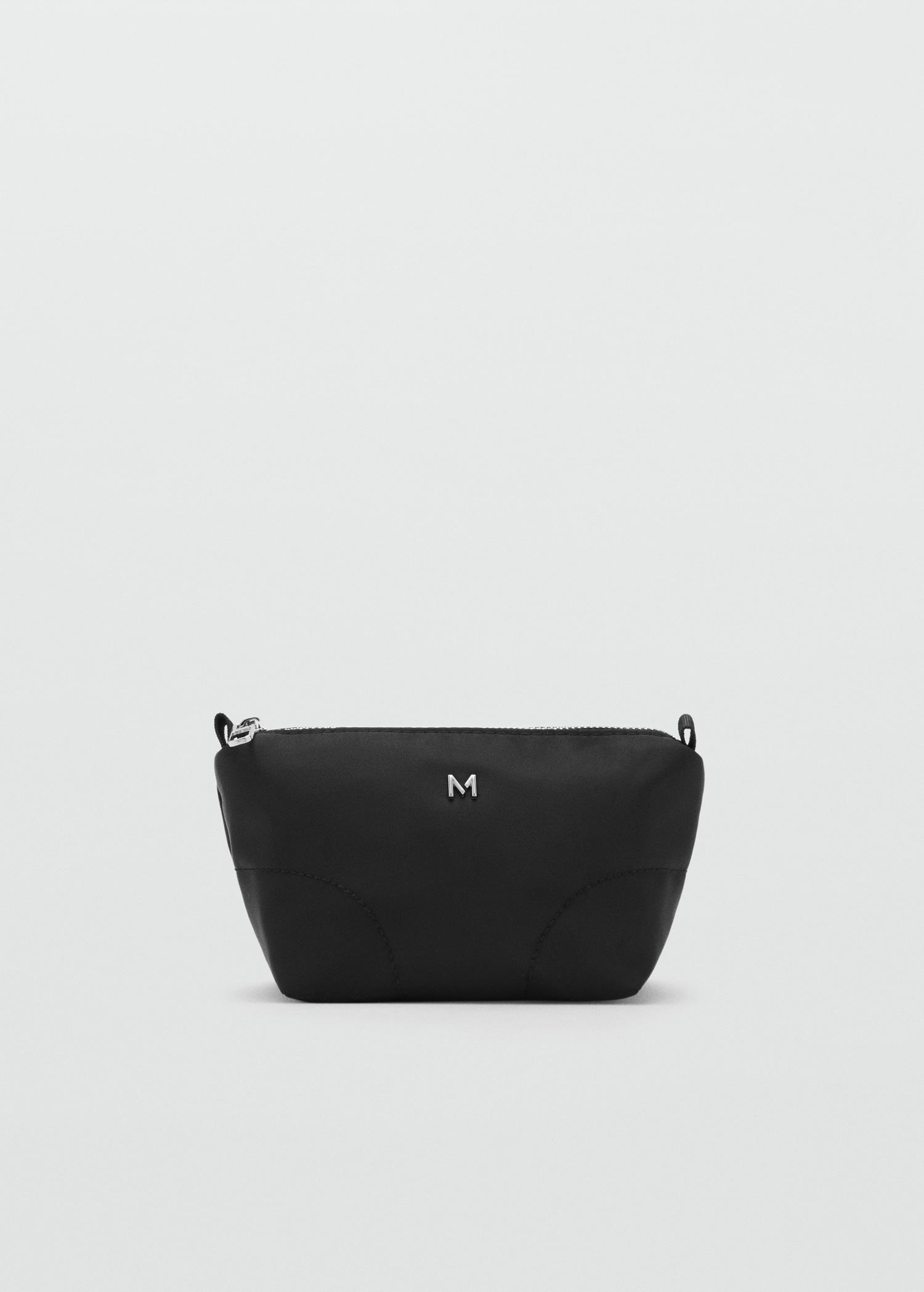 Zipped nylon cosmetics bag - Women | MANGO USA Product Image