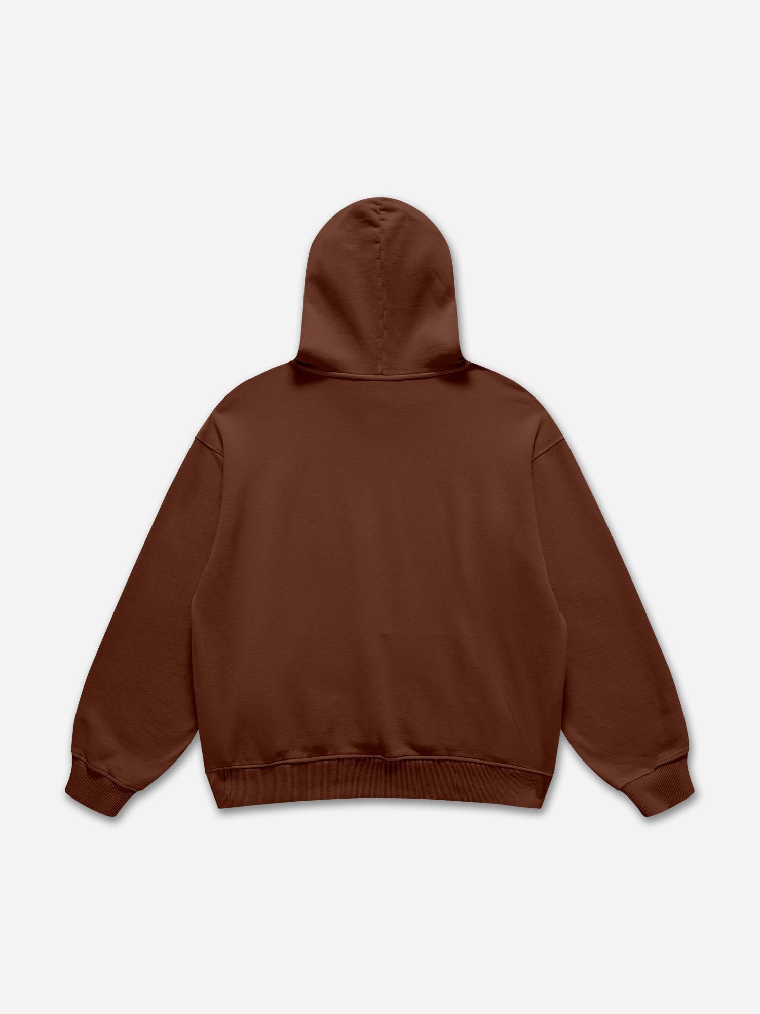 Oversized Heavyweight Cotton Fleece Hoodie Sweatshirt Product Image