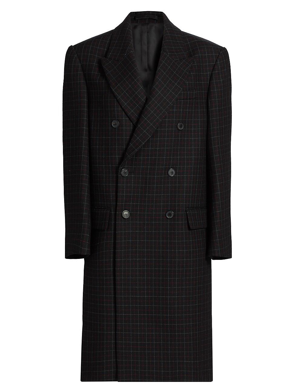 Womens Oversized Double-Breasted Coat Product Image