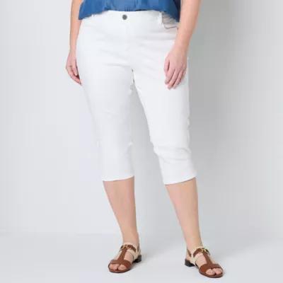 Liz Claiborne Sara Womens Mid Rise Capri Pants Product Image