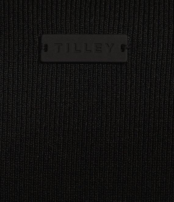 TILLEY Sweater Knit Quarter Zip Mock Neck Long Sleeve Dress Product Image