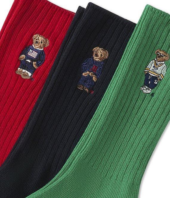 Polo Ralph Lauren Embroidered Bear Classic Crew Sock Gift Box Product Image