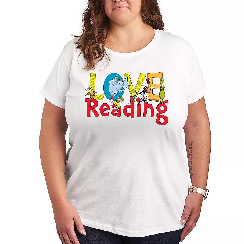 Plus Dr. Seuss Horton Heart Graphic Tee, Womens Product Image