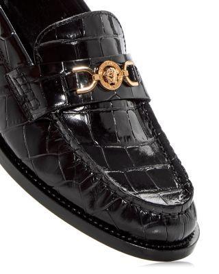 Women's Croc-Effect Medusa '95 Loafers Product Image