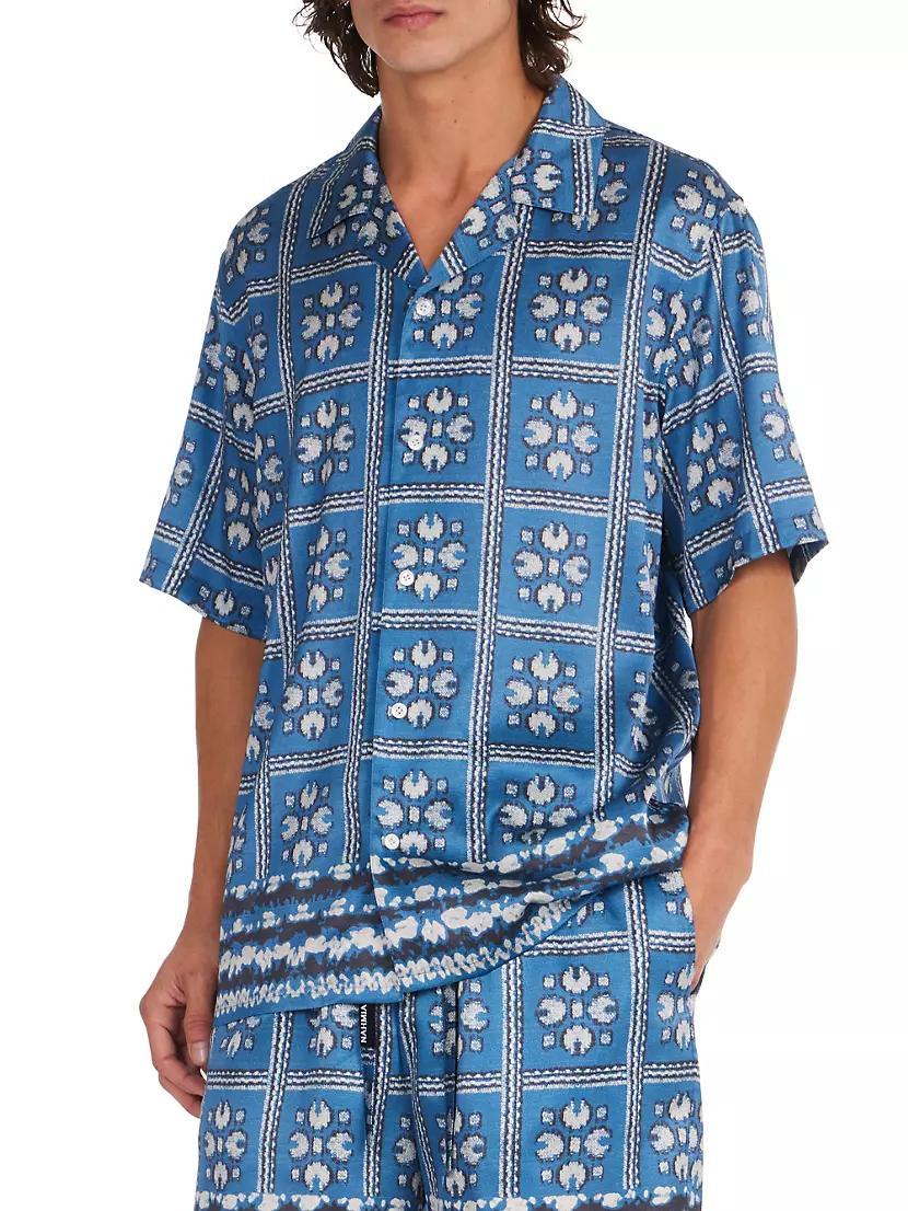 Summerland Ranch Tiled Silk Shirt Product Image