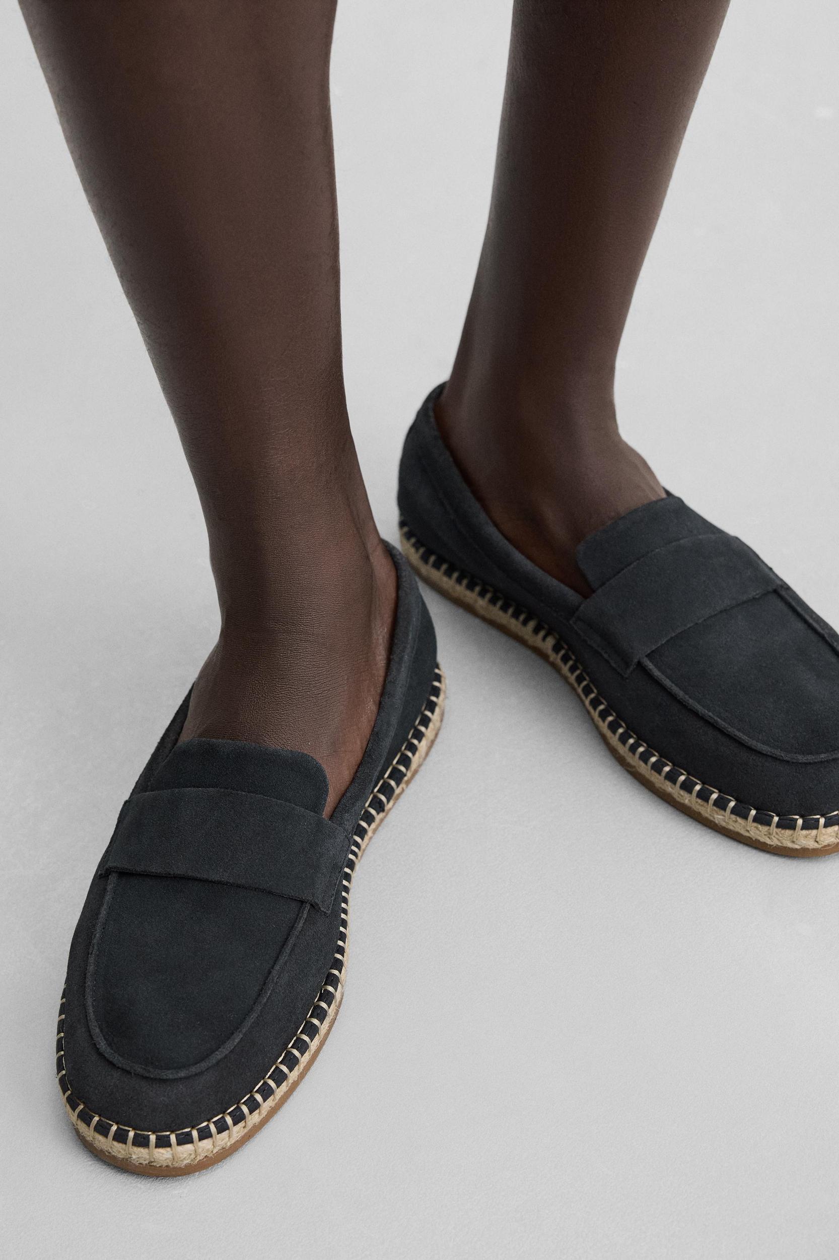 LEATHER MOCCASIN ESPADRILLES Product Image