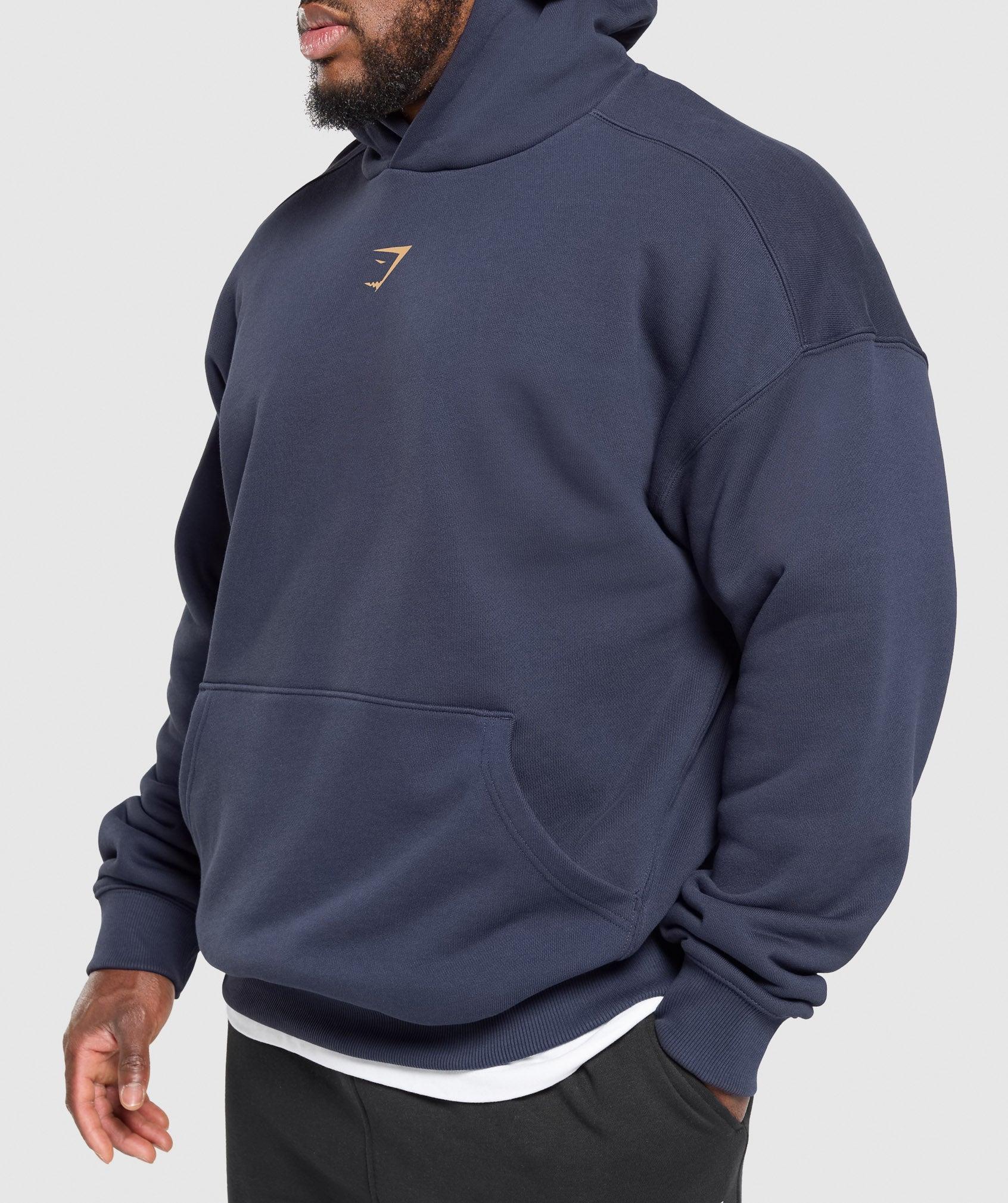 Gymshark Lifting Club Hoodie - Heavy Blue Male Product Image