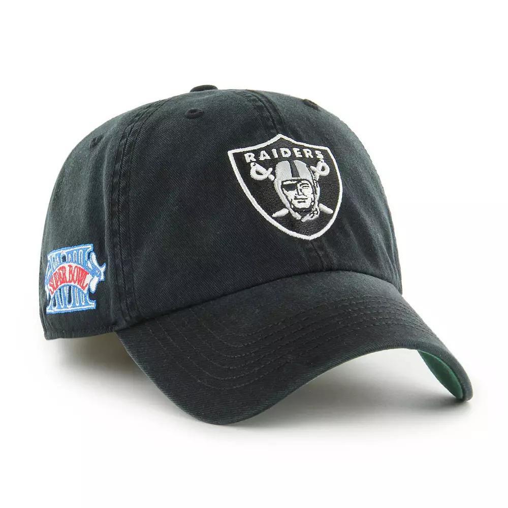 Men's '47 Black Las Vegas Raiders Sure Shot Franchise Fitted Hat, Size: Medium, Lvr Black Product Image