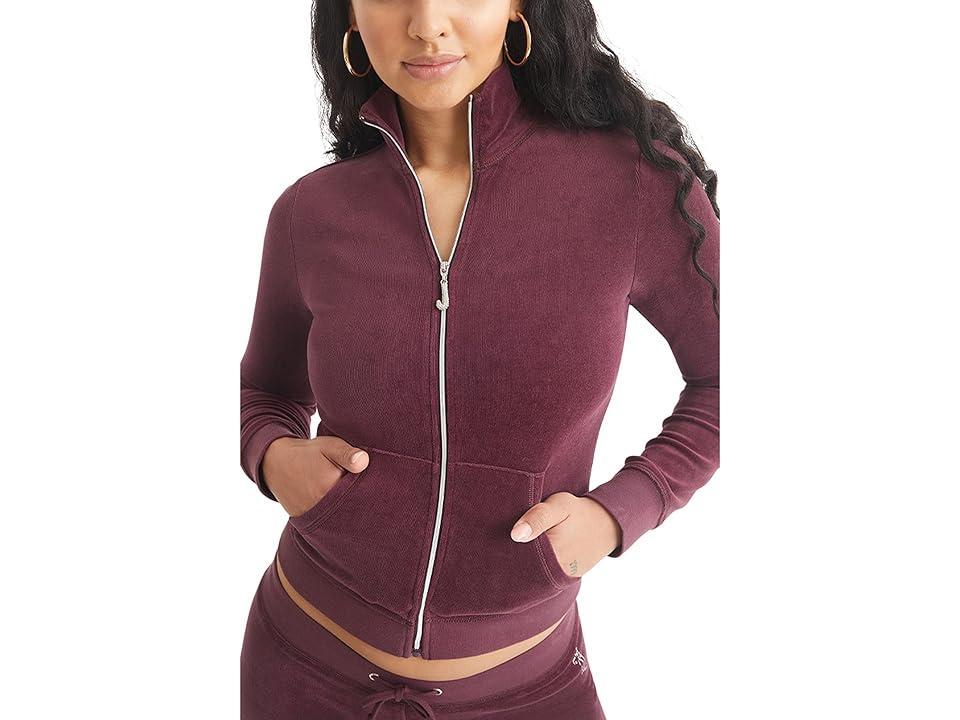 Juicy Couture Womens Heritage Mock Neck Track Jacket Product Image