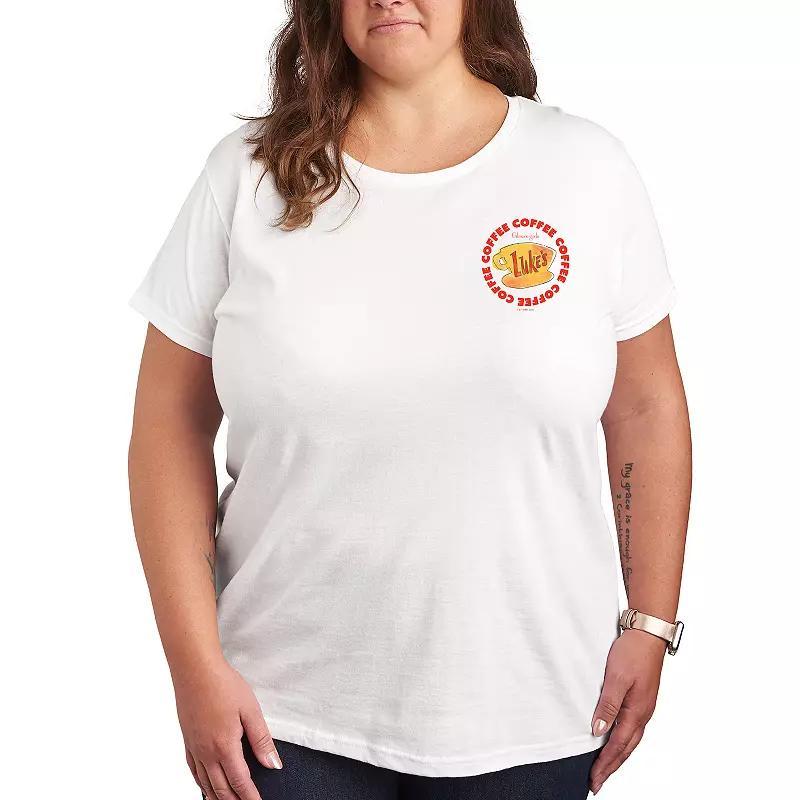 Plus Plaid Shamrock Graphic Tee, Womens Product Image