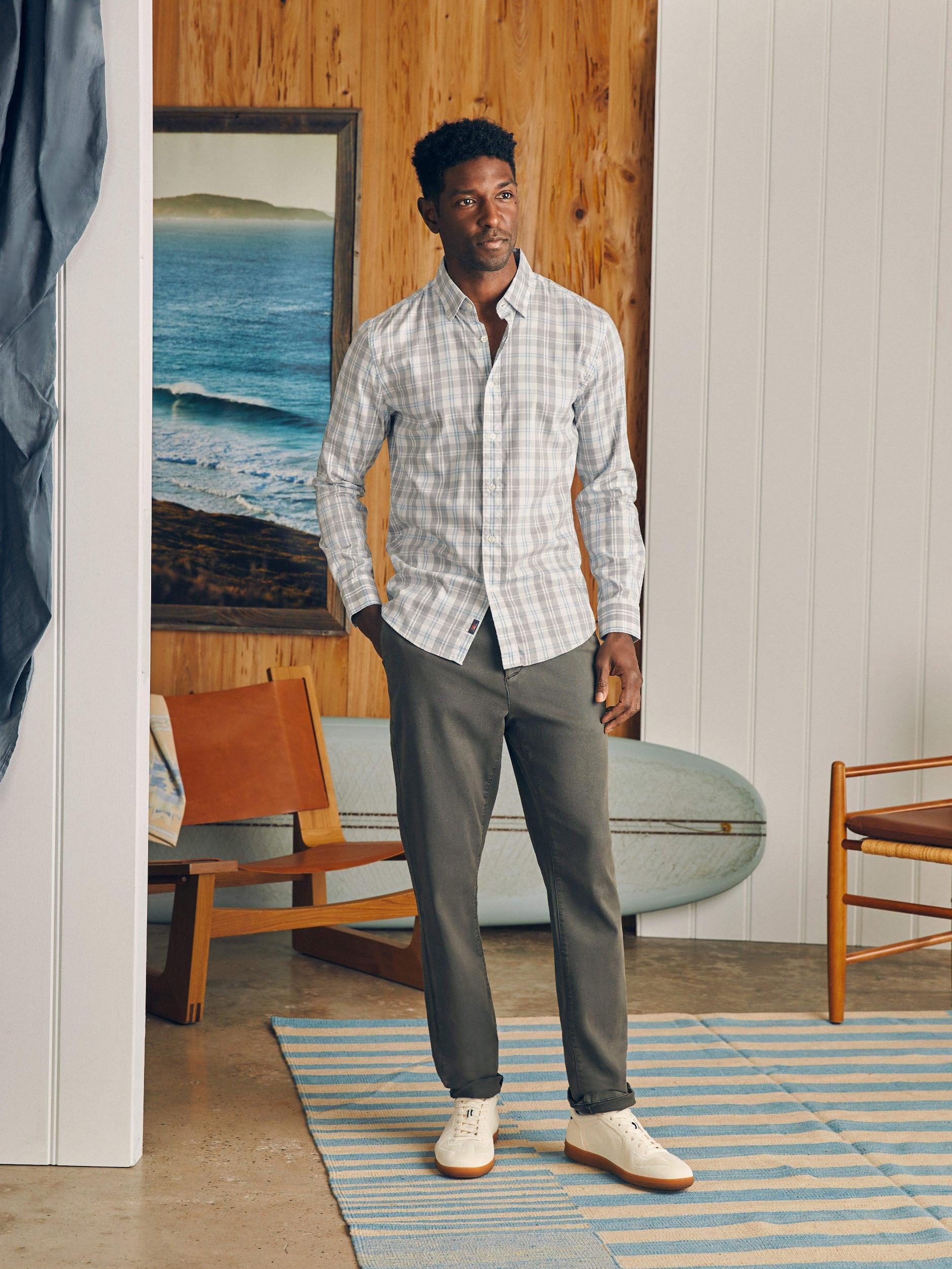 Movement™ Shirt - Grey Cream Plaid Male Product Image