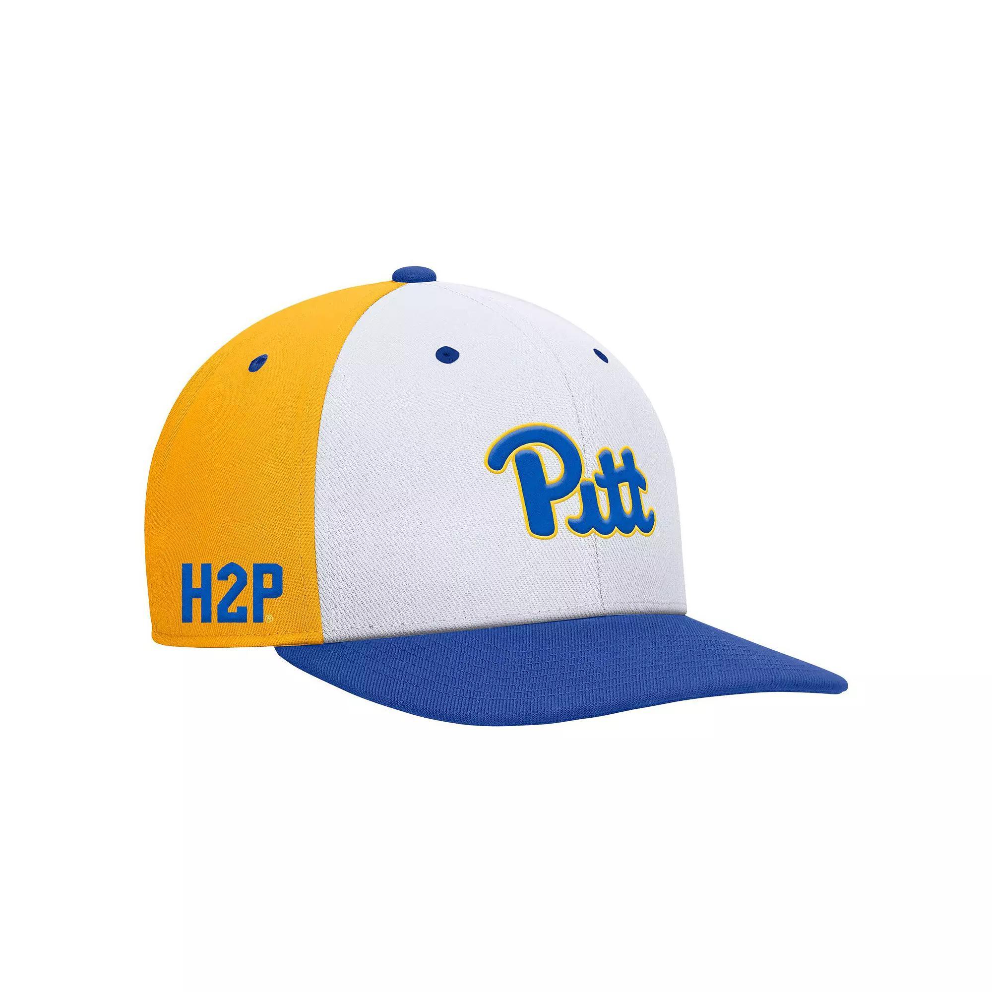 Men's Nike White/Gold Pitt Panthers Pro Performance Snapback Hat, Size: Medium/Large Product Image