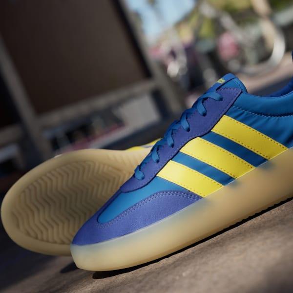 adidas Barreda Decode Men's Sportswear Shoes, Size: 12, Utility Yellow Blue Product Image