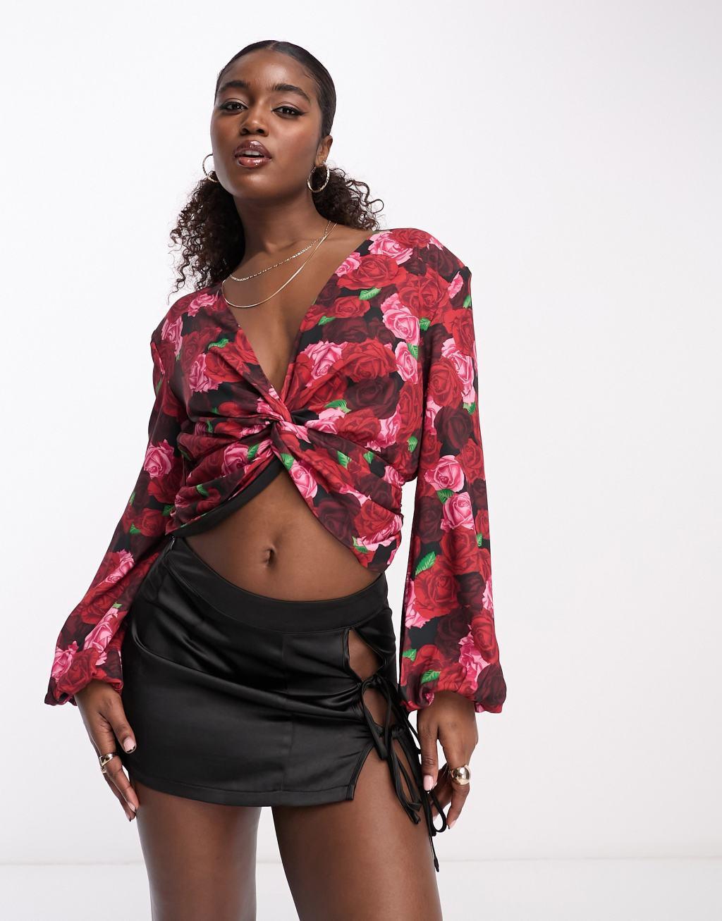 Urban Revivo twist front blouse Product Image