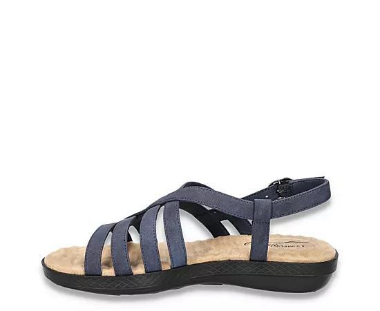 Easy Street Lobo Women's Strappy Slingback Sandals, Size: 8.5, Black Product Image