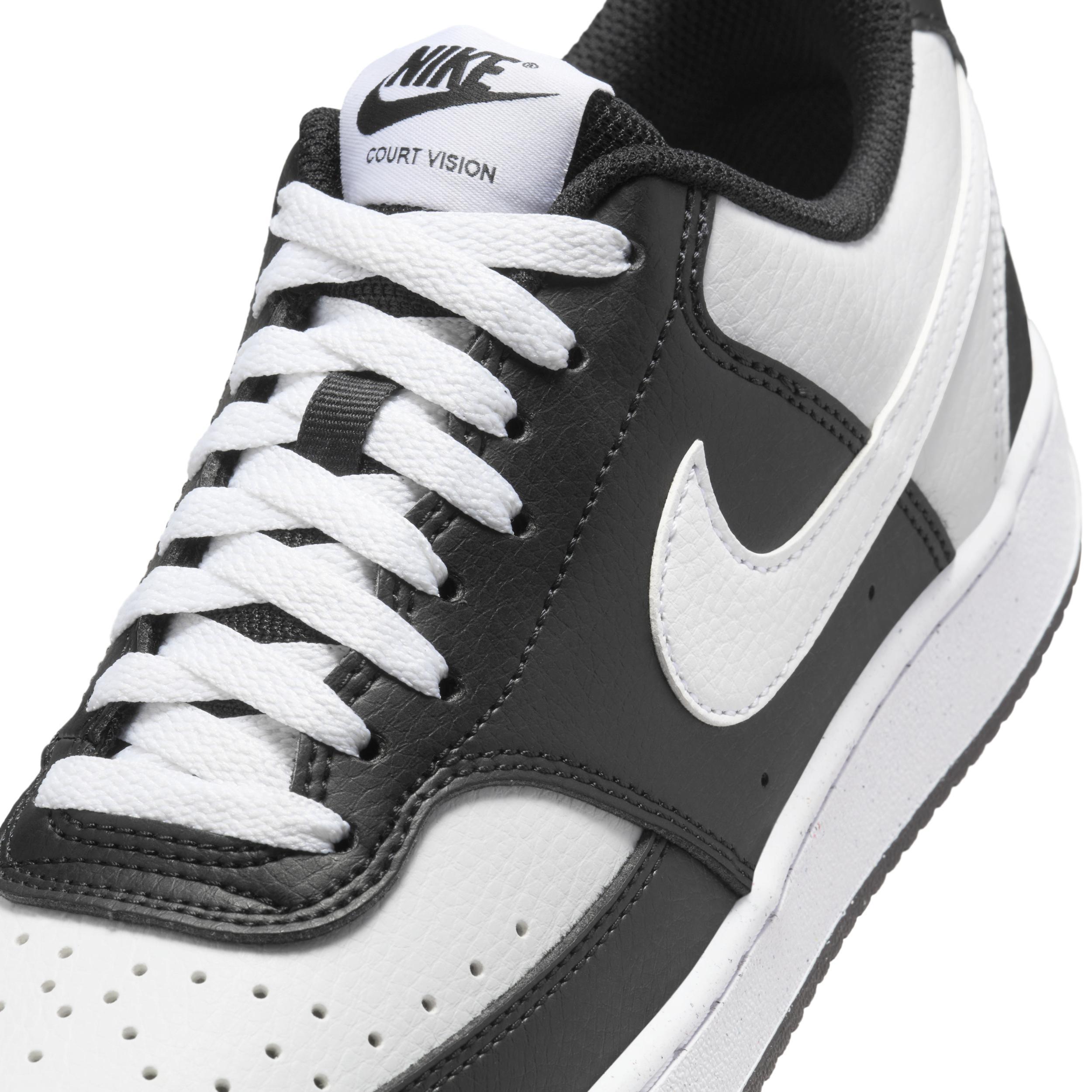 Nike Court Vision Next Nature Women's Low-Top Shoes, Size: 5.5, Black White Product Image