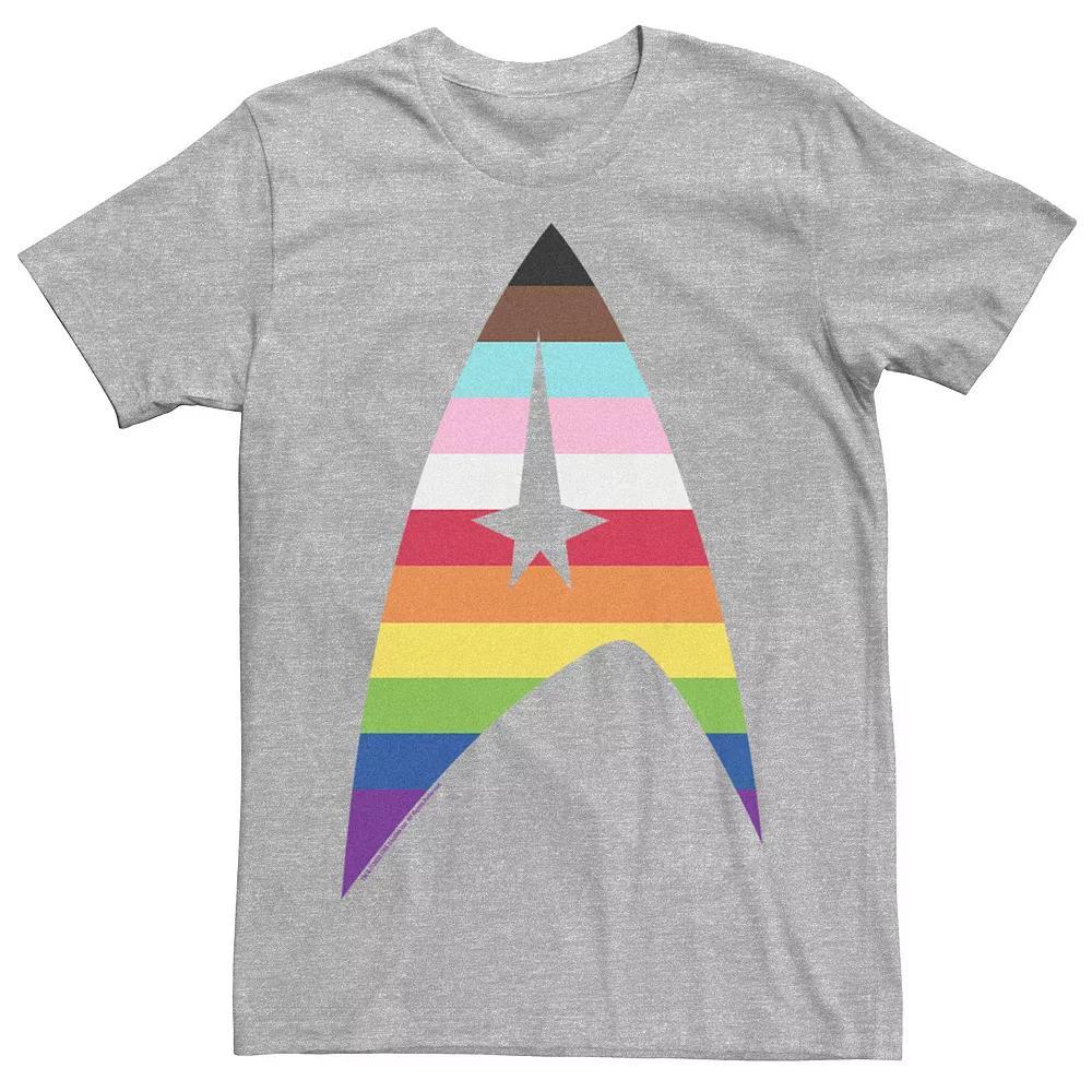 Men's Star Trek Pride Logo Graphic Tee, Size: Medium, Athletic Grey Product Image