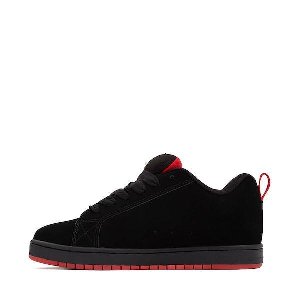 Mens DC Court Graffik Skate Shoe Gray / Red Product Image