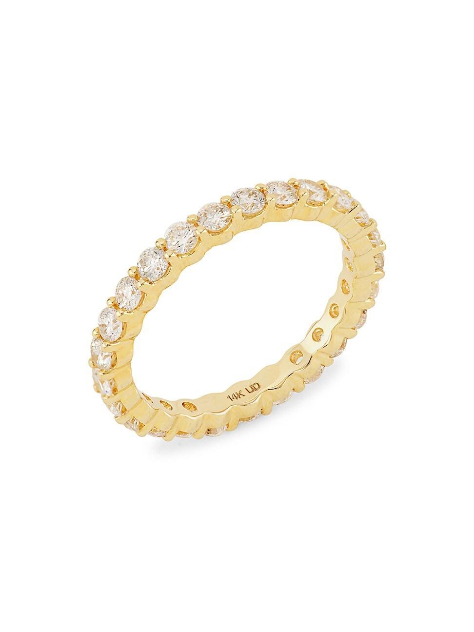 Womens 14K Yellow Gold & 1 TCW Diamond Ring Product Image