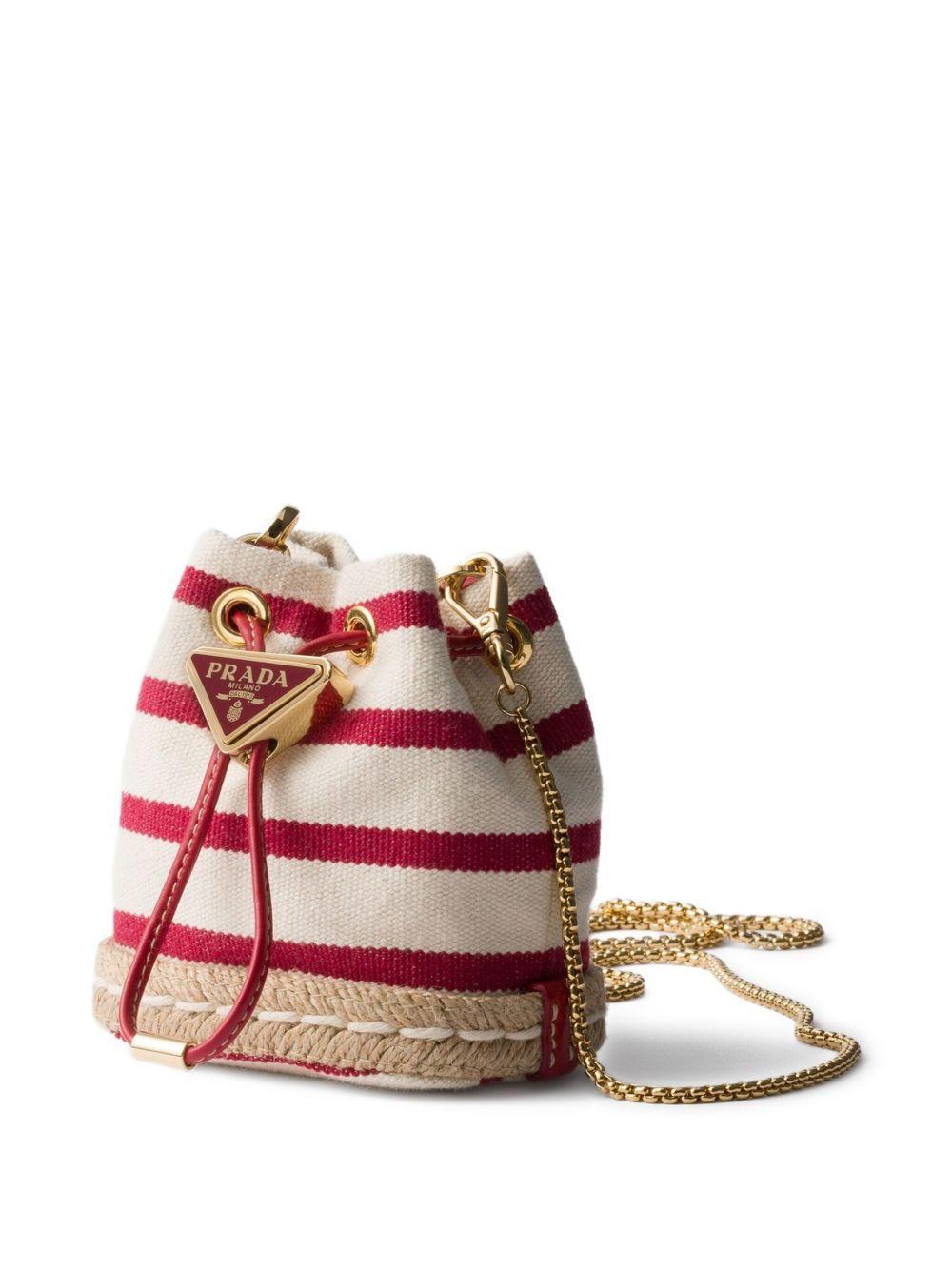 striped canvas mini bag Product Image