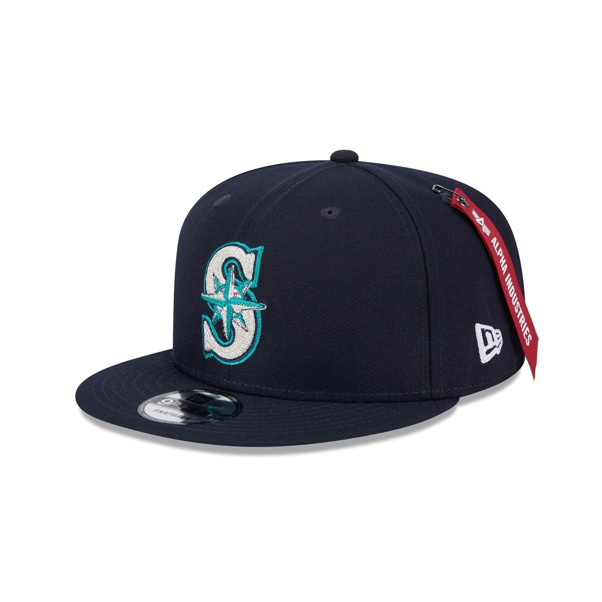 Alpha Industries x Seattle Mariners Navy 9FIFTY Snapback Hat Male Product Image