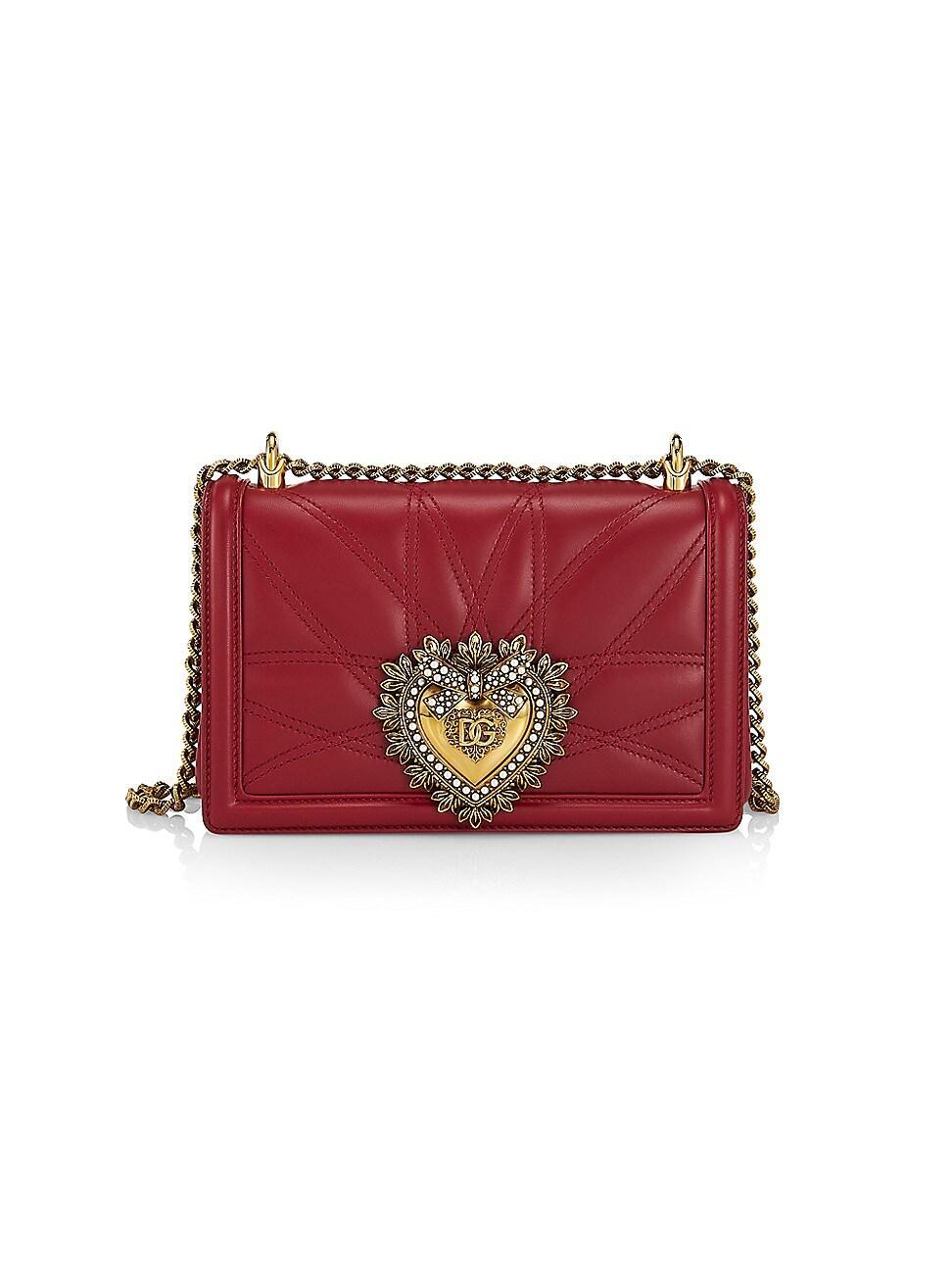 Womens Medium Devotion Quilted Leather Shoulder Bag Product Image