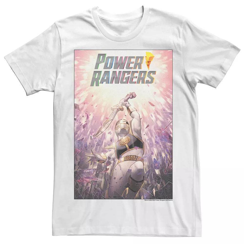 Men's Power Rangers White Ranger Poster Tee, Size: XXL Product Image