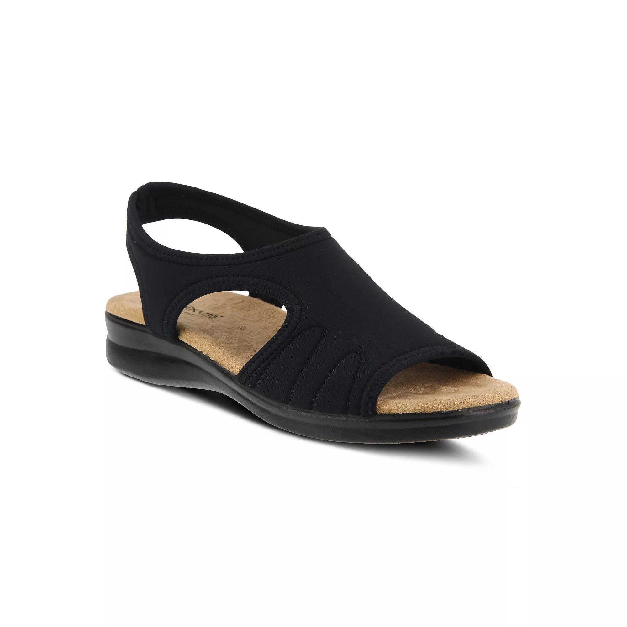 Flexus by Spring Step Nyaman Women's Slip-on Sandals, Size: 35, Black Product Image