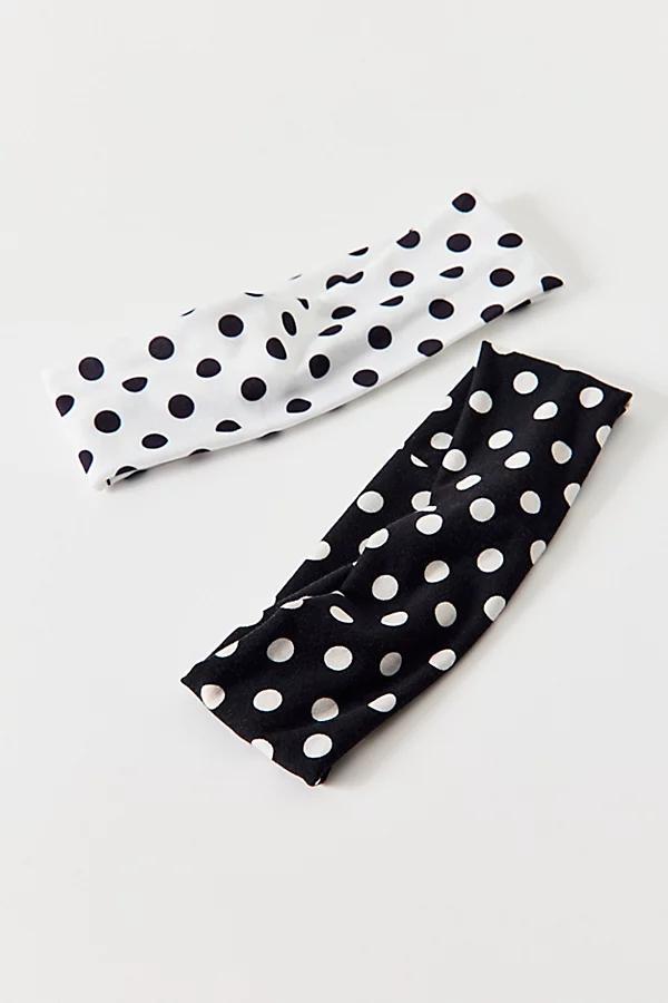 Soft & Stretchy Wide Knit Headband Set Womens at Urban Outfitters Product Image