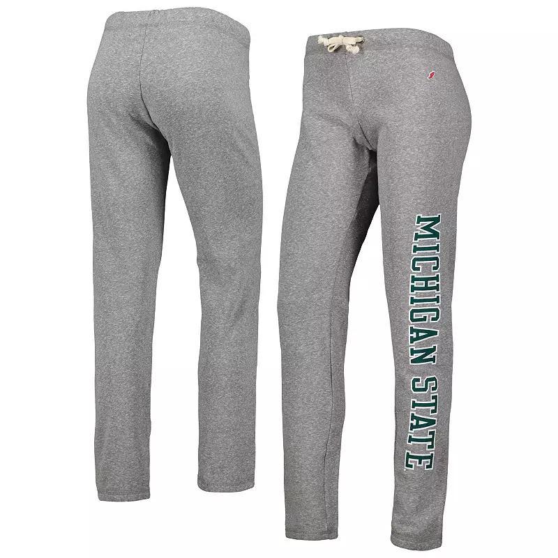 Womens League Collegiate Wear Heather Gray Michigan State Spartans Victory Springs Tri-Blend Jogger Pants Product Image