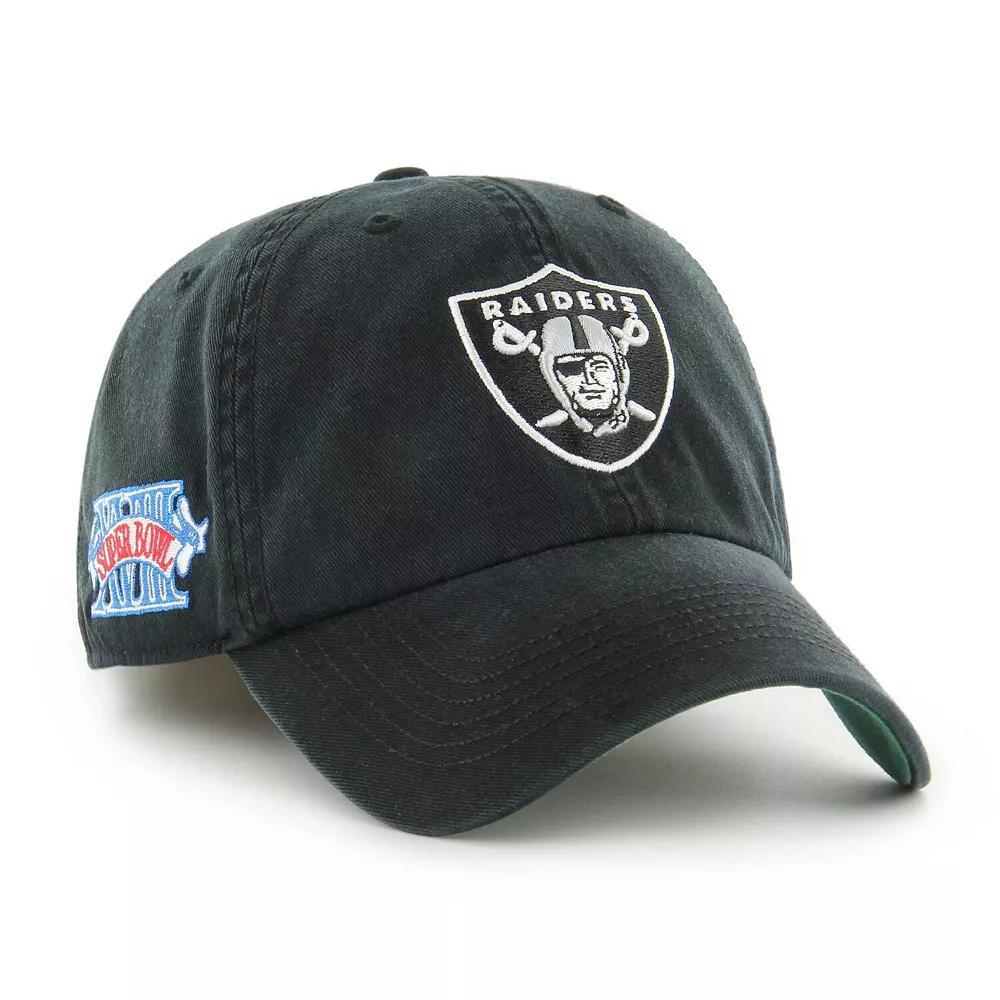 Men's '47 Black Las Vegas Raiders Sure Shot Franchise Fitted Hat, Size: Medium, Lvr Black Product Image
