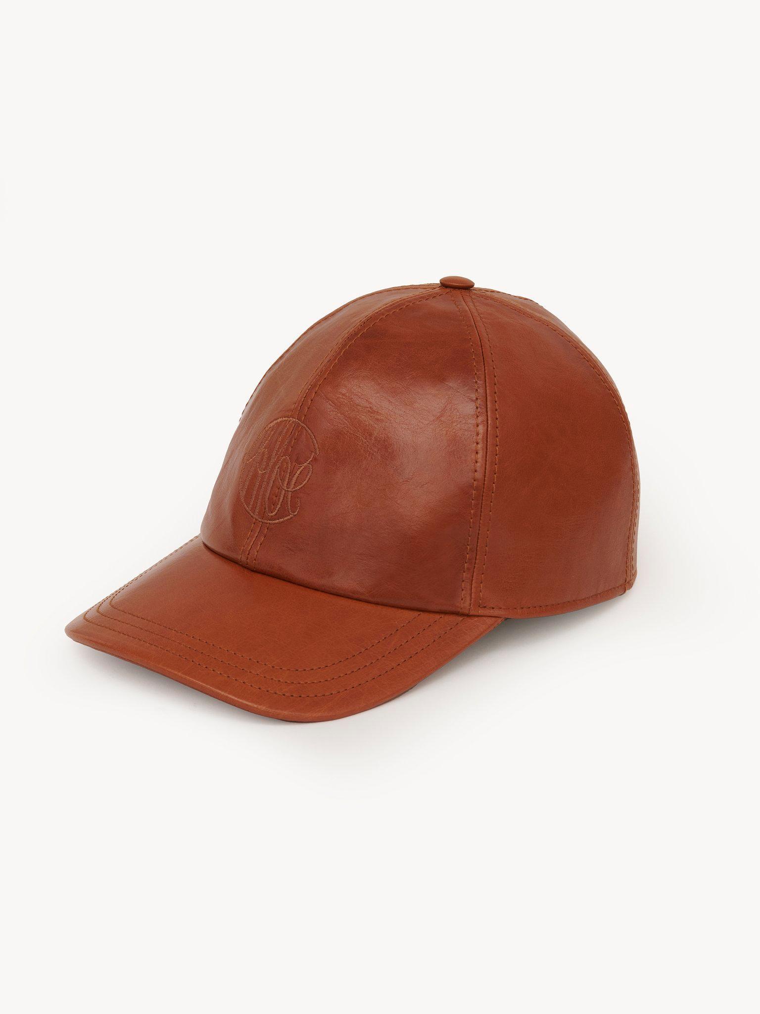 Swing cap in shiny leather Product Image