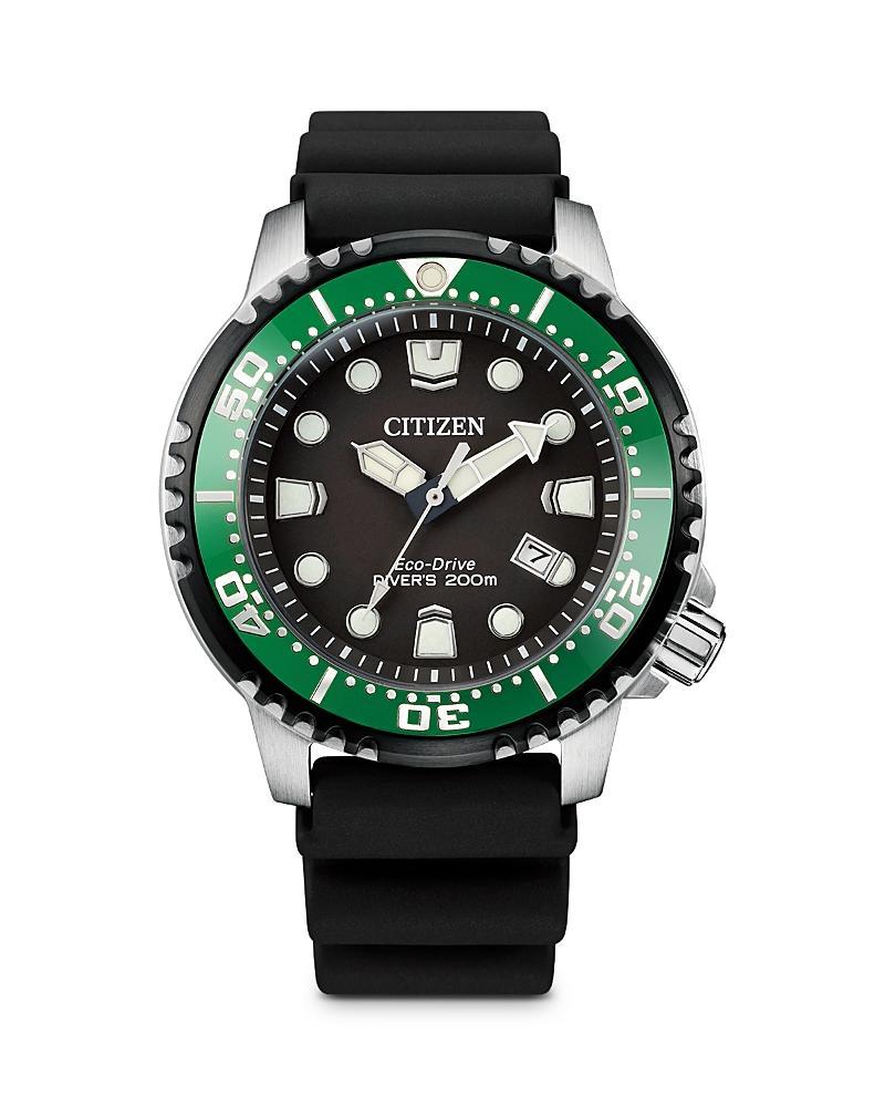 Citizen Mens Promaster Dive Three Hand Black Dial Strap Watch Product Image