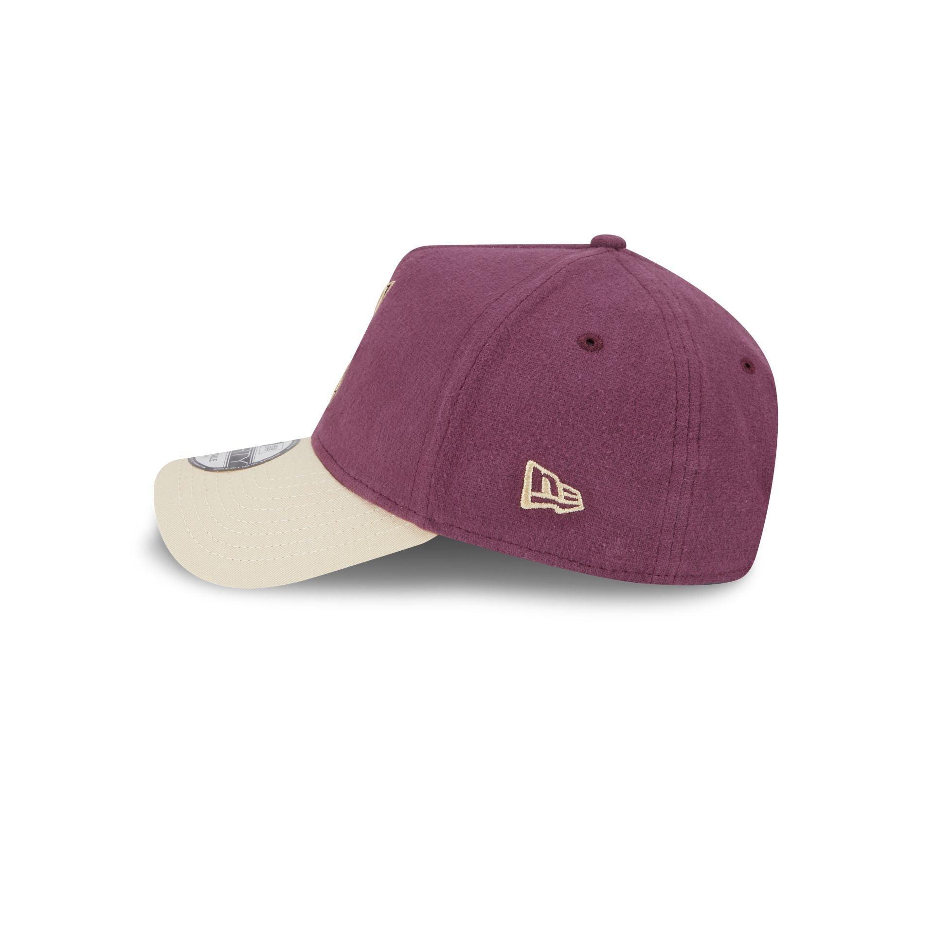 Chicago Bulls Moleskin Crown Navy 9FORTY A-Frame Snapback Hat Male Product Image
