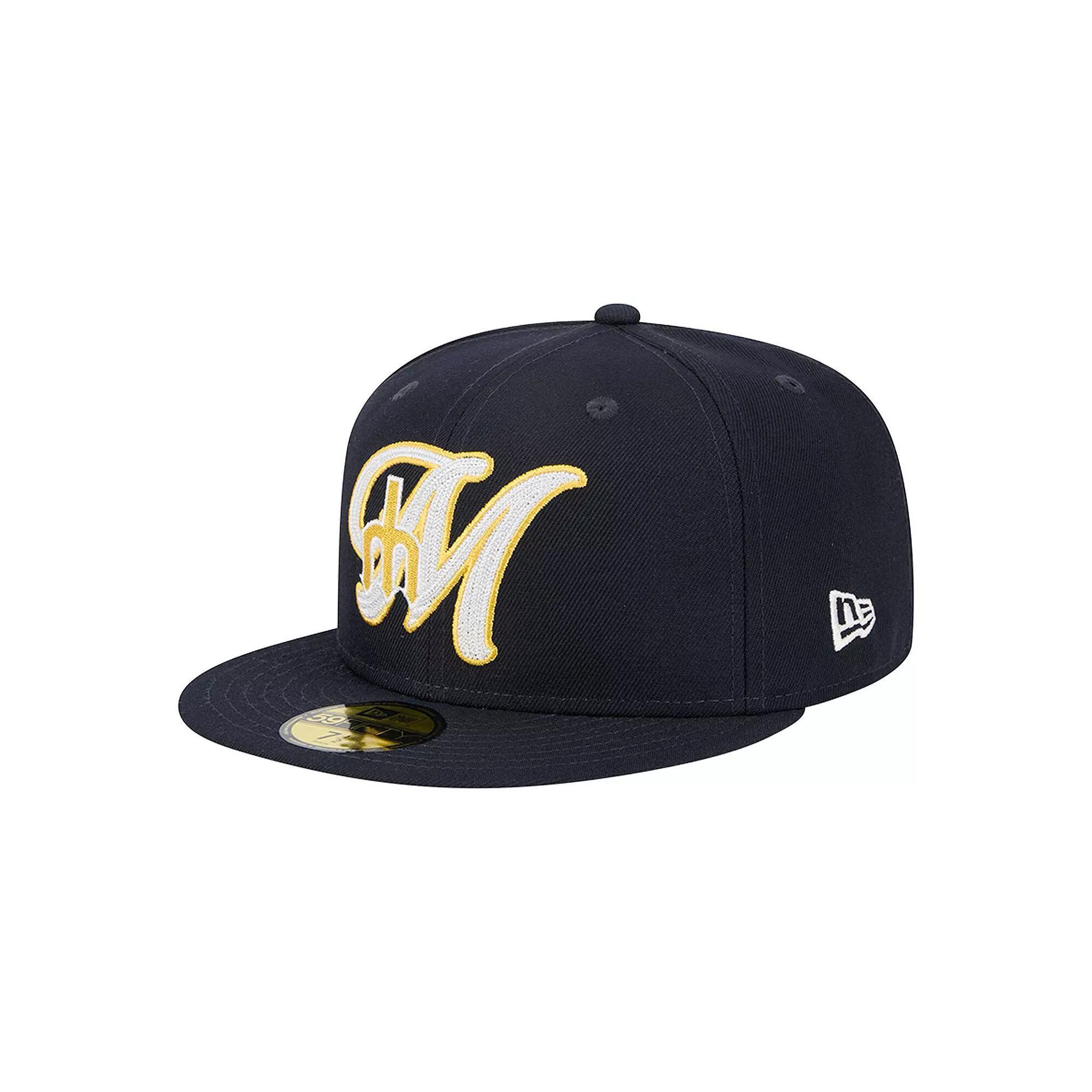 Men's New Era Navy Seattle Mariners  Duo Logo 2.0 59FIFTY Fitted Hat, Size: 7 1/4, Blue Product Image
