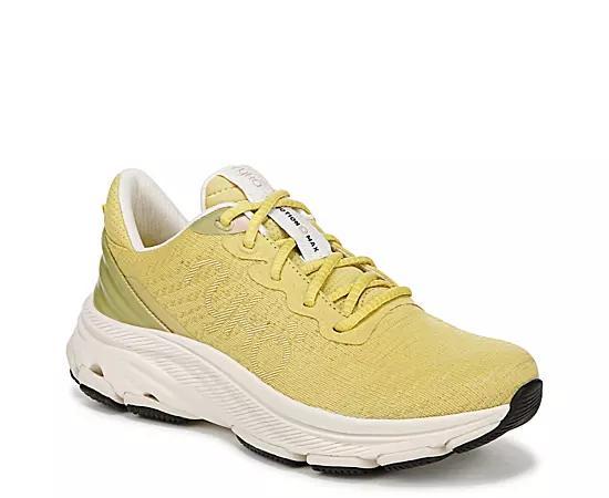 Ryka Devotion X Max Women's Walking Sneakers, Size: 12 Wide, Verdant Yellow Product Image