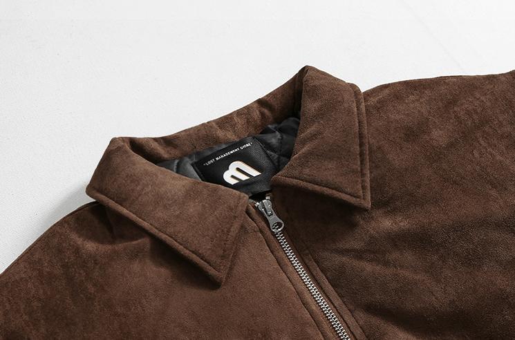 RT No. 6228 SUEDE ZIP-UP COLLAR JK Product Image