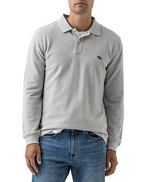 Mens Long-Sleeve Pique Polo Shirt Product Image