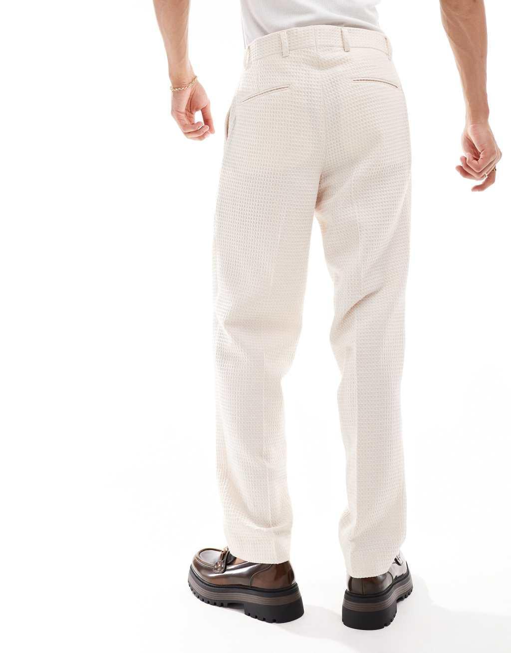 Viggo elanga oversized suit pants in stone Product Image