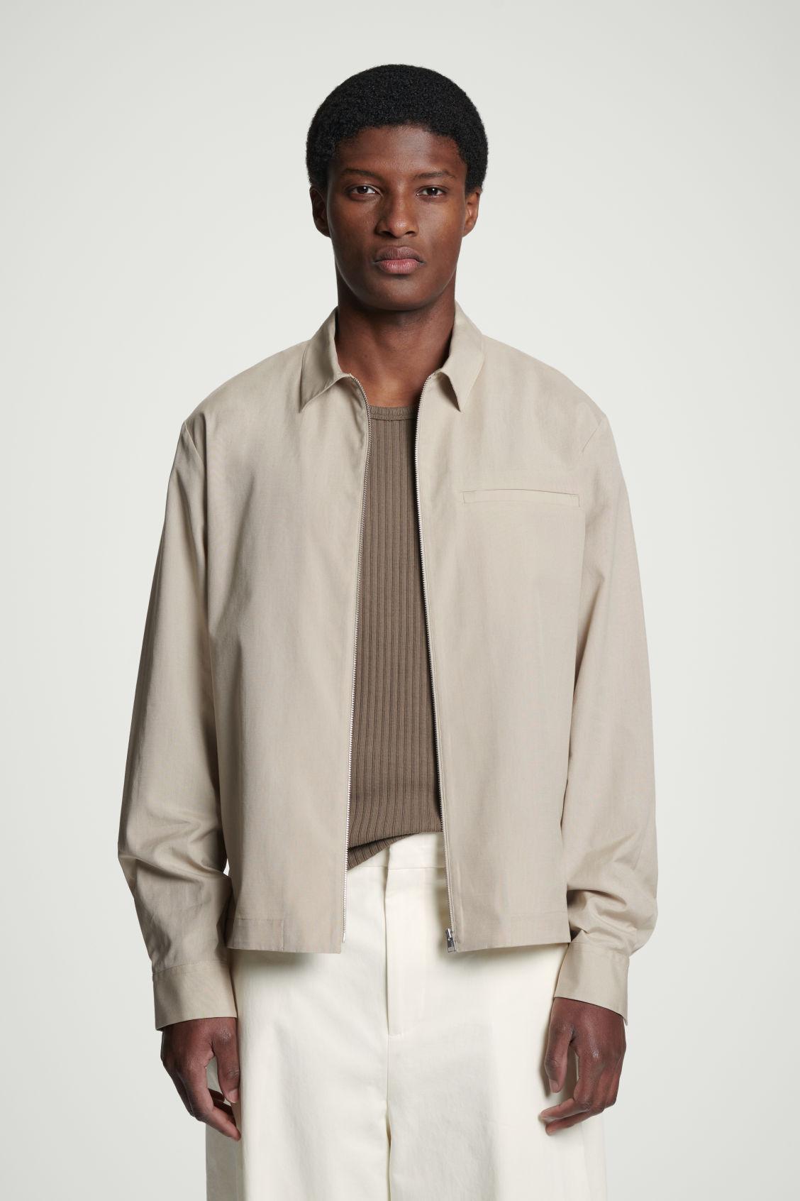 ZIPPED TWILL SHIRT Product Image