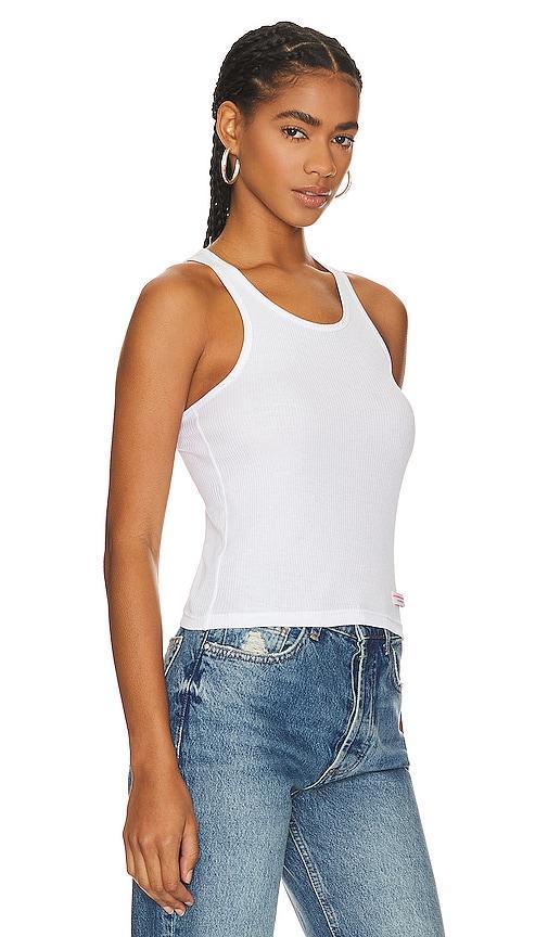 Alexander Wang Ribbed Racerback Tank Top Product Image